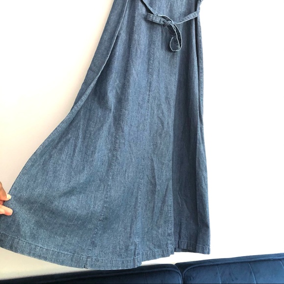 Donated Vintage Denim Maxi Dress - Picture 8 of 12